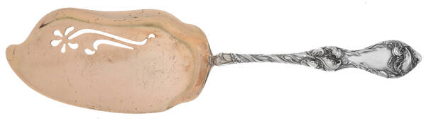 Les Cinq Fleurs (Sterling, 1900, No Monos) Small Solid Ice Cream Server