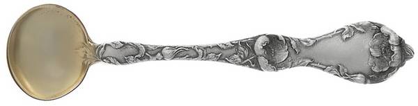 Les Cinq Fleurs (Sterling, 1900, No Monos) Master Salt Spoon