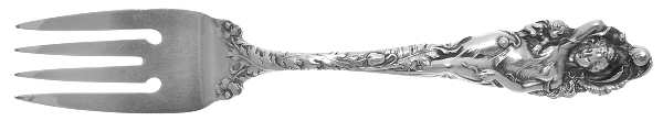 Love Disarmed (Sterling, 1899) Individual Solid Fish Fork