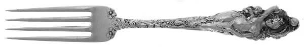 Love Disarmed (Sterling, 1899) Fork-Dessert/Luncheon-Solid Pc