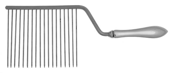 Pointed Antique (Sterling, 1895) Cake Breaker with Silverplate Prongs