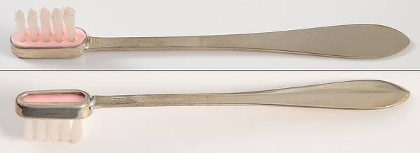 Pointed Antique (Sterling, 1895) Baby Toothbrush