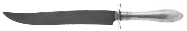 Pointed Antique (Sterling, 1895) Large Stainless Blade Roast Carving Knife