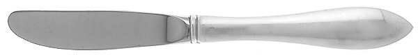 Pointed Antique (Sterling, 1895) Modern Hollow Butter Spreader (Stainless)