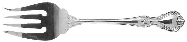 Rathmore (Silverplate, 1994) Large Solid Cold Meat Serving Fork