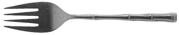 Regal Bamboo (Stainless) Medium Solid Cold Meat Serving Fork
