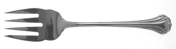 Regine (Stainless) Medium Solid Cold Meat Serving Fork by Reed & Barton