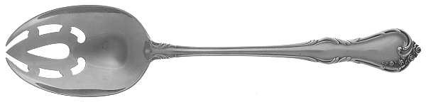 Rose Cascade (Sterling, 1957) Pierced Tablespoon (Serving Spoon)