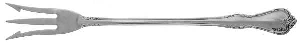 Rose Cascade (Sterling, 1957) Short Handle Pickle/Olive Fork