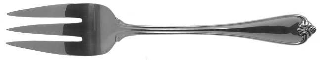 Rosecliff (Stainless, 1985) Large Solid Cold Meat Serving Fork