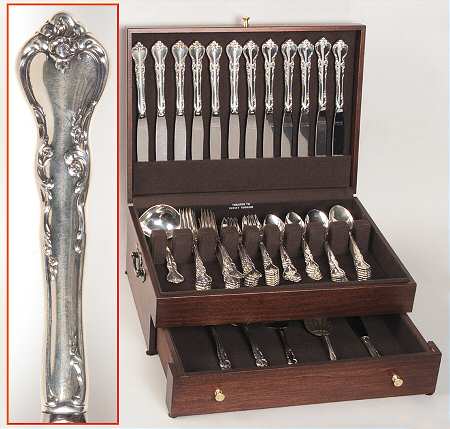 Savannah (Sterling, 1962, No Monograms) 68 Piece Set