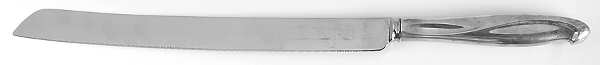Silver Sculpture (Sterling, 1954) Wedding Cake Knife with Stainless Blade