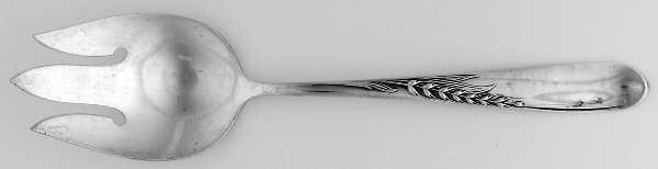 Silver Wheat (Sterling, 1952) Solid Salad Serving Fork