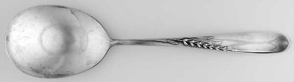 Silver Wheat (Sterling, 1952) Solid Salad Serving Spoon