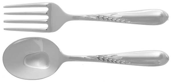 Silver Wheat (Sterling, 1952) 2 Pc Baby Set (BF, BS)