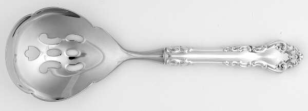 Spanish Baroque (Sterling, 1965) Pierced Serving Spoon with Stainless Bowl