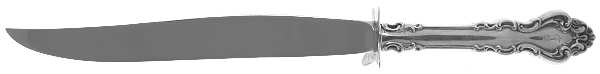 Spanish Baroque (Sterling, 1965) Large Stainless Blade Roast Carving Knife