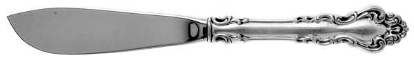 Spanish Baroque (Sterling, 1965) Hollow Handle Master Butter Knife