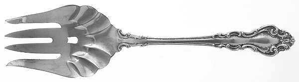 Spanish Baroque (Sterling, 1965) Solid Salad Serving Fork