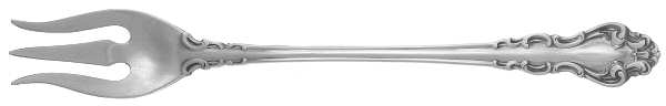 Spanish Baroque (Sterling, 1965) Short Handle Pickle/Olive Fork