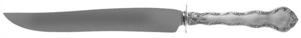Tara (Sterling, 1955, No Monograms) Large Carving/Roast Knife StnlBl w/Sterling Guard