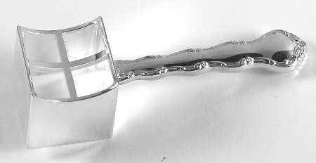 Tara (Sterling, 1955, No Monograms) Corn Butterer with Silverplate Bowl