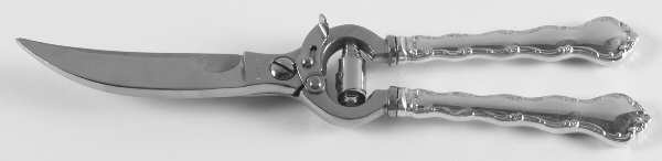 Tara (Sterling, 1955, No Monograms) Poultry Shears with Stainless Blades