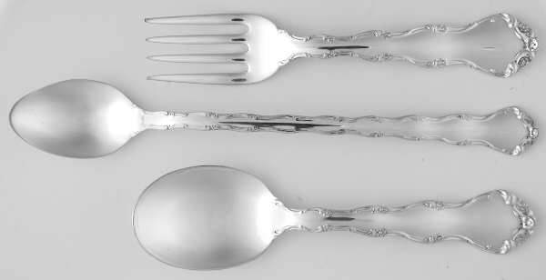 Tara (Sterling, 1955, No Monograms) 3-Piece Baby Set (BF, BS, INS)