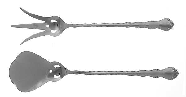 Tara (Sterling, 1955, No Monograms) 2 Pc Large Lettuce Serving Set