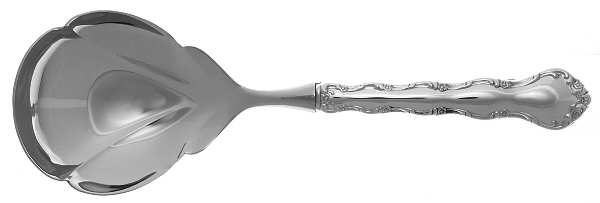 Tara (Sterling, 1955, No Monograms) Pierced Serving Spoon with Stainless Bowl