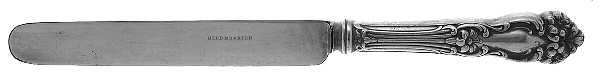 Tiger Lily (Silverplate, 1901) Blunt Hollow Knife with Bolster by Reed & Barton