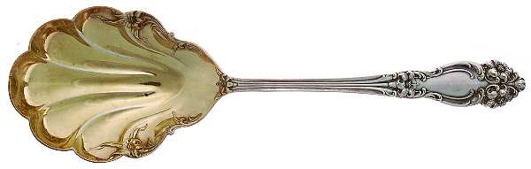 Tiger Lily (Silverplate, 1901) Solid Shell Berry/Casserole Spoon