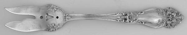 Tiger Lily (Silverplate, 1901) Individual Pastry Cheese Fork