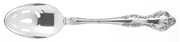 Wisteria (Silverplate, 1966) Pierced Tablespoon (Serving Spoon)