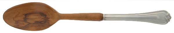Woodwind (Sterling, 1986) Salad Serving Spoon with Wooden Bowl