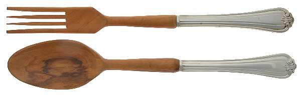 Woodwind (Sterling, 1986) Wooden Bowl 2-Piece Salad Set