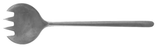 Composition S (Stainless) Solid Serving Fork