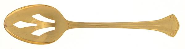 Golden Casino (Electroplate) Pierced Tablespoon (Serving Spoon)