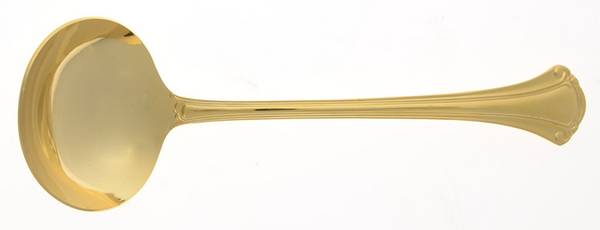 Golden Casino (Electroplate) Solid Gravy Ladle