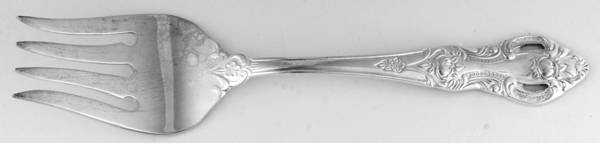 RGL4 (SILVERPLATE) Small Solid Cold Meat Serving Fork
