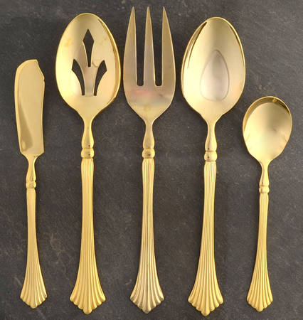 Spun Gold (Gold Electroplate) 5 Piece Hostess Set