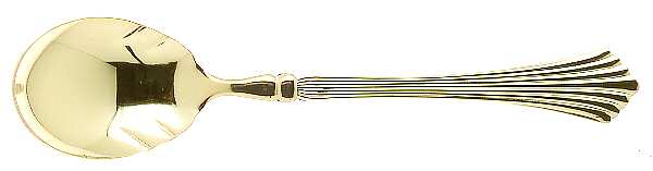 Spun Gold (Gold Electroplate) Sugar Spoon
