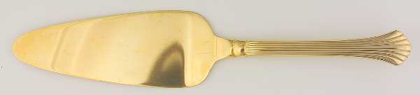 Spun Gold (Gold Electroplate) Solid Pie Server