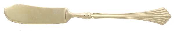 Spun Gold (Gold Electroplate) Flat Handle Master Butter Knife