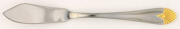 Pino Gold (Stainless) Flat Handle Master Butter Knife by Royal Limited