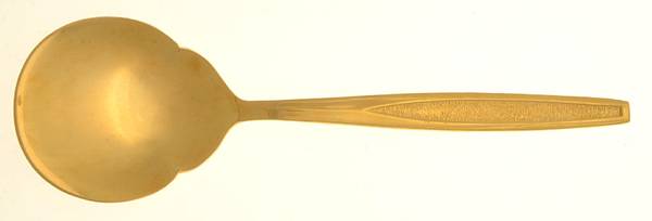 Antigua Gold (Gold Electroplate) Solid Smooth Casserole Spoon