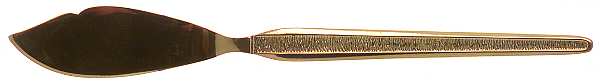 RLN8-GOLD (GOLD ELECTROPLATE) Flat Handle Master Butter Knife