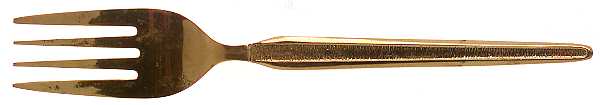 RLN8-GOLD (GOLD ELECTROPLATE) Individual Salad Fork