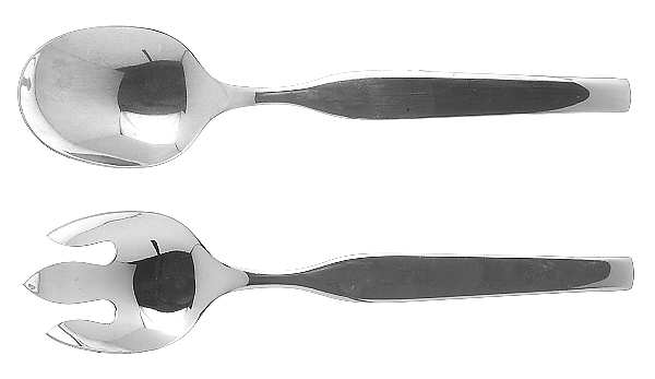 Convair (Stainless) (2 Pc) Solid Salad Set