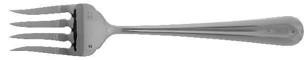 Deneuve (Stainless) Large Solid Cold Meat Serving Fork